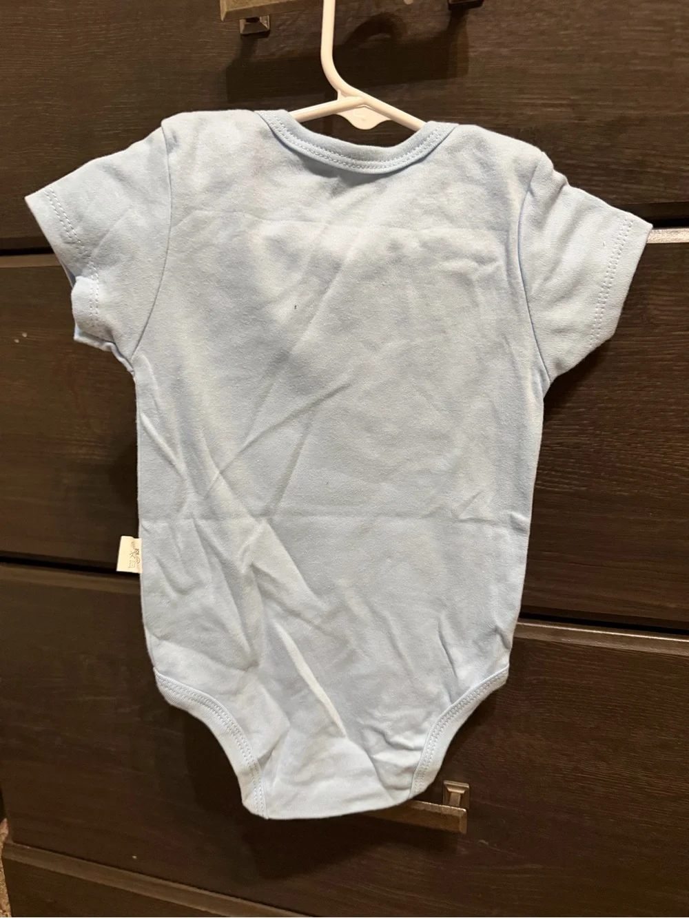 Papa & Grandson Light Blue Baby One-Piece Bodysuit